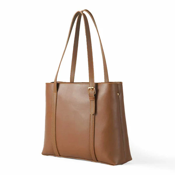 Ample Bag Brown – Spacious Durable Everyday Tote for Women