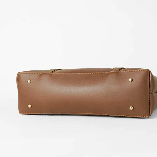 Ample Bag Brown – Spacious Durable Everyday Tote for Women