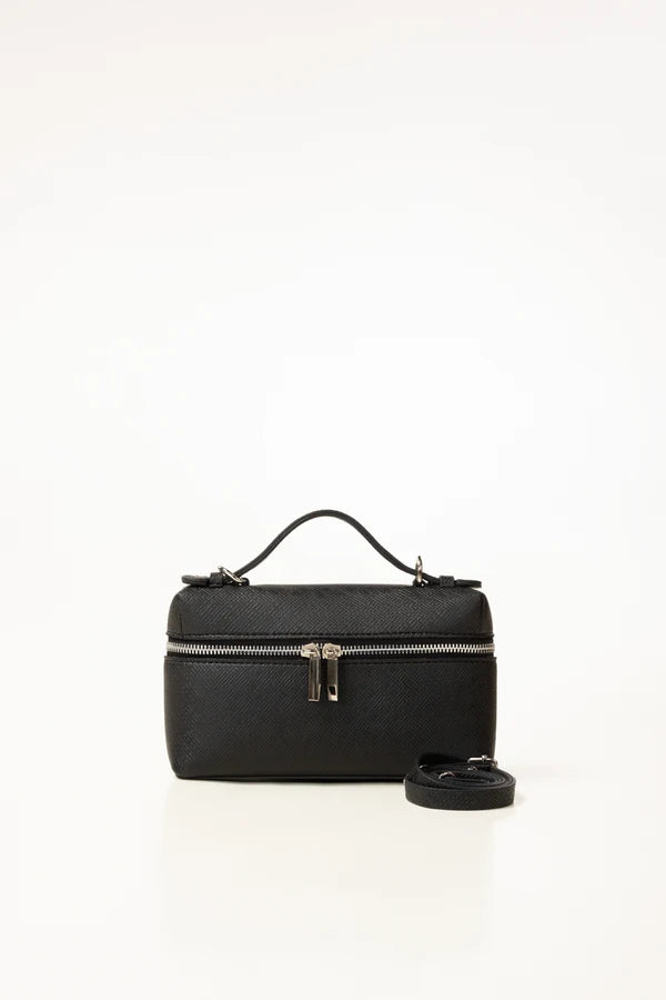 Black Handbag IBS-HDB25-013 – Women’s PU Leather Structured Bag