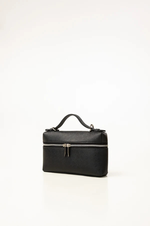 Black Handbag IBS-HDB25-013 – Women’s PU Leather Structured Bag