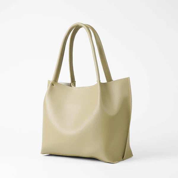 Daily Tote Bag Beige – Stylish Spacious Everyday Handbag for Women