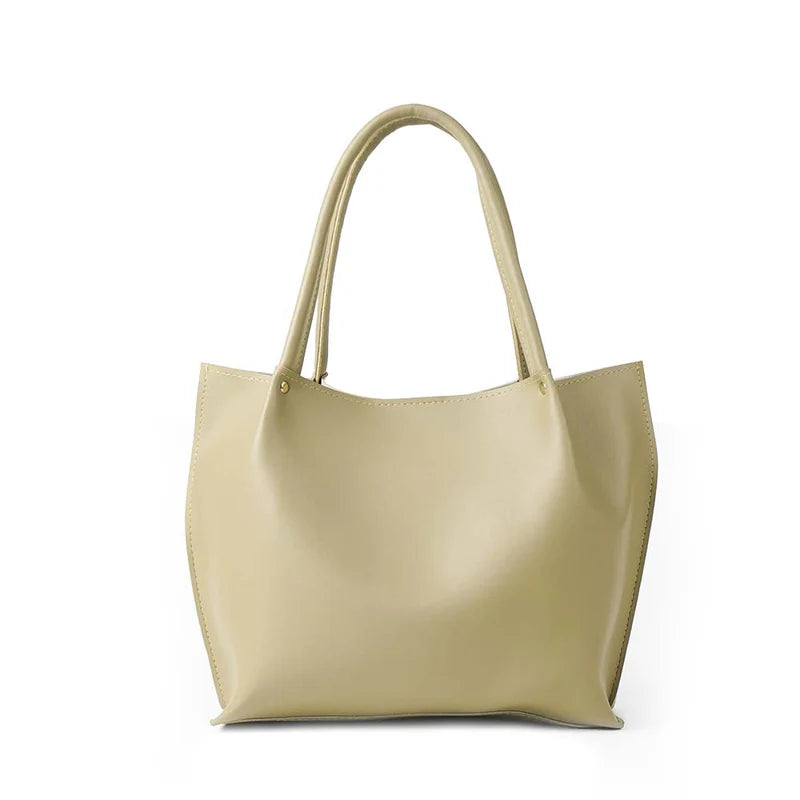 Daily Tote Bag – Beige, Stylish & Spacious Everyday Handbag