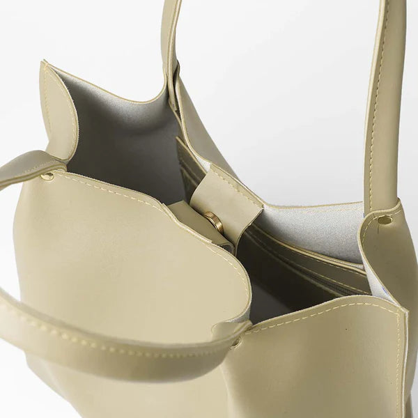 Daily Tote Bag Beige – Stylish Spacious Everyday Handbag for Women