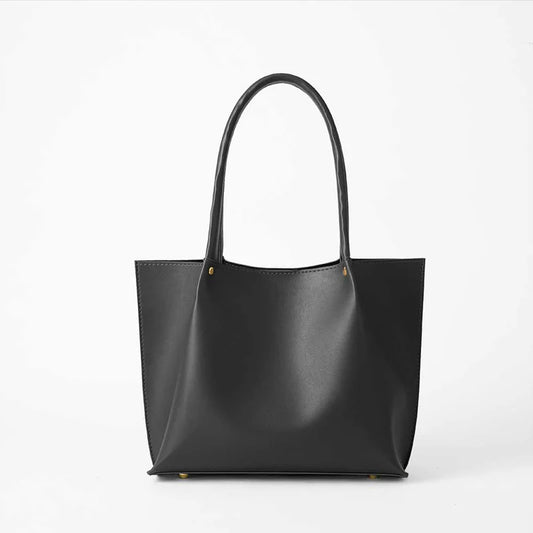 Daily Tote Bag Black – Spacious Stylish Shoulder Tote for Women