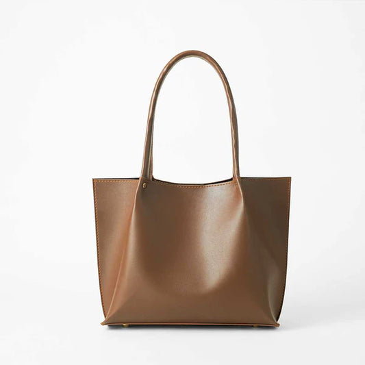 Brown Daily Tote Bag – Spacious Everyday Shoulder Bag for Women