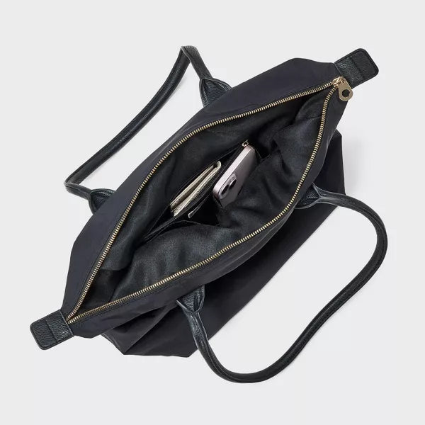 Foundational Tote Black Handbag – Spacious Stylish Everyday Tote for Women