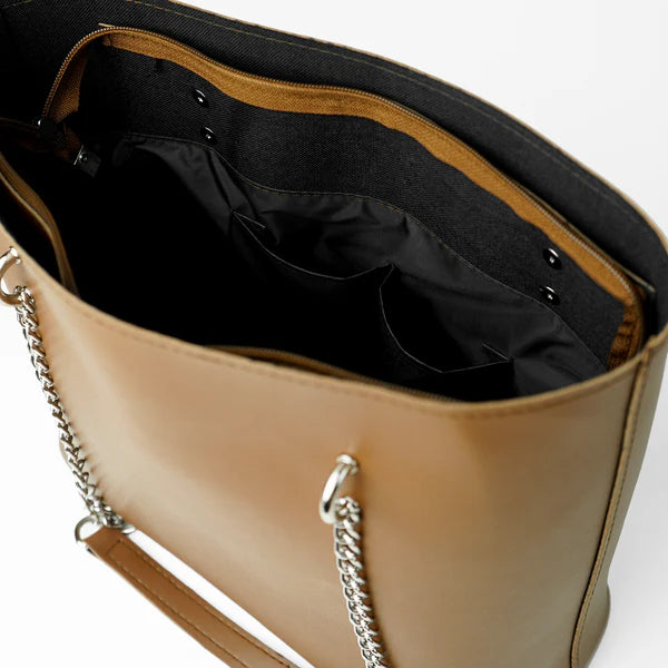 Verona Tote Bag Brown – Spacious Stylish Tote for Women