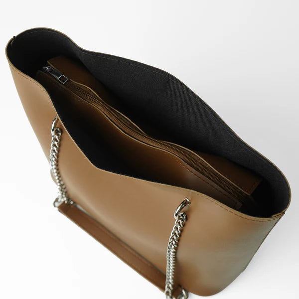 Verona Tote Bag Brown – Spacious Stylish Tote for Women