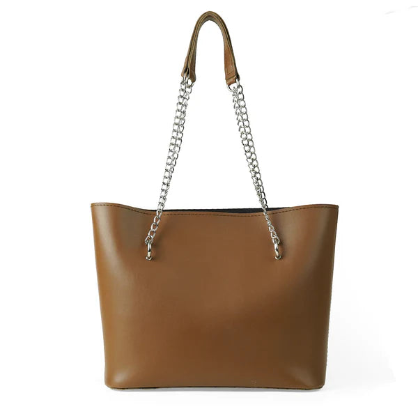 Verona Tote Bag Brown – Spacious Stylish Tote for Women